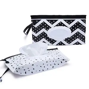 Wipes Bag Baby Customized EVA Pouch Zipper Wet Wipes Bag Reusable Baby Refillable Dispenser Tissue Holder Case