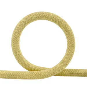 Fireproof Heavy Duty 10mm Aramid Fiber Double Braided Safety Rope