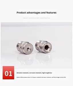 Novo Bico de Cone Sólido de Ângulo Amplo em Aço Inoxidável 304 para Atomização de Alta/Baixa Pressão, Umidificação, Resfriamento Industrial e Controle de Poeira - Product Image 6