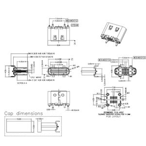 TYPE-C <span class=keywords><strong>USB</strong></span>メスコネクタC型コネクタプラグPCB 6ピン24ピンSMT <span class=keywords><strong>USB</strong></span>-CタイプCコネクタ16p <span class=keywords><strong>USB</strong></span> Cメス<span class=keywords><strong>USB</strong></span>コネクタ - Product Image 4