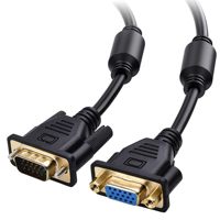 Câble d'extension VGA HD 1,5 m vers Femelle 6 pieds pour Moniteur PC Projecteur