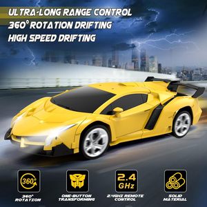 Voiture robot télécommandée universelle à rotation 360°, transformable, avec lumières éclatantes – Nouveauté très prisée - Product Image 6