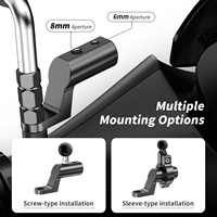 Barre d'extension de rétroviseur de moto Kewig, filetage M8/M6, trou de 10 mm pour moto sportive, scooter, accessoires de moto