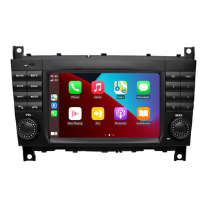 Lecteur multimédia vidéo Android Auto et CarPlay avec écran tactile de 7 pouces, navigation <span class=keywords><strong>GPS</strong></span> intégrée, vidéo de voiture pour <span class=keywords><strong>Mercedes</strong></span>-Benz <span class=keywords><strong>Classe</strong></span> <span class=keywords><strong>C</strong></span> <span class=keywords><strong>W203</strong></span> - Product Image 1