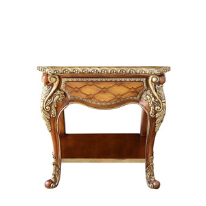 <span class=keywords><strong>Table</strong></span> d'appoint de salon de luxe de style royal européen, en bois massif, sculptée à la main, avec dentelle, carrée, classique, <span class=keywords><strong>table</strong></span> d'angle - Product Image 5