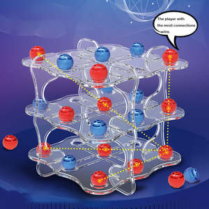 Juego de mesa de estrategia 3D Tic Tac Toe para niños y familia juguete educativo que desarrolla lógica espacial consigue <span class=keywords><strong>tres</strong></span> <span class=keywords><strong>en</strong></span> fila - Product Image 5