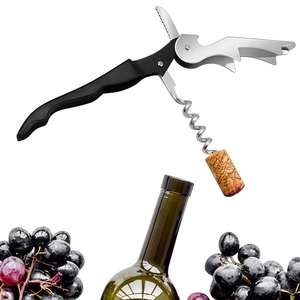 HXYSWBO102 Custom 3 in 1 <strong>Bar</strong> <strong>Tools</strong> One Hinge MultiFunction Stainless Steel Folding CorkScrew for Beer &amp; Wine Opening - Product Image 3