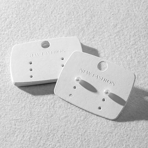 Tarjeta de pendiente impresa personalizada, logotipo de marca, collar impreso, tarjetas de pendiente - Product Image 3