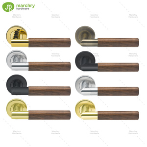 Hộ gia đình đặc biệt cửa Xử lý bề mặt bằng đồng bằng gỗ đòn bẩy thép không gỉ 304 tay nắm cửa cho nội thất cửa - Product Image 5