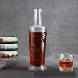 Botella de <span class=keywords><strong>Tequila</strong></span> Personalizada en Forma de <span class=keywords><strong>Corazón</strong></span> GIN de Shanghai Linlang, Botella de Vidrio Azul para <span class=keywords><strong>Tequila</strong></span> - Product Image 5