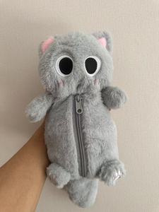 Astuccio Morbido a Forma di Gatto Kawaii, Borsa per Cancelleria a Forma di Animale Imbottito, Astuccio Grande Capacità per Trucchi, <span class=keywords><strong>Regalo</strong></span> per Studenti, Bambini e Ragazze - Product Image 4