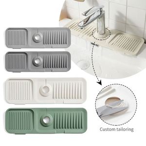 Silicone Draining Mat Faucet Splash Guard Bathroom Drainage Mat Sink Faucet Mat - Product Image 1