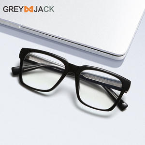 Lunettes de protection contre la lumière bleue Greyjack, monture rectangulaire Tr90, unisexe, verres extra larges Ac K025op - Product Image 1