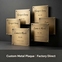 Plaque de Porte Personnalisée en Laiton Gravée au Laser OEM 1mm – Panneau d'Entrée pour Manoir, Cour Européenne, Jardin Chinois