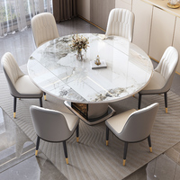 Table à manger moderne et simple en ardoise, style luxe léger, rétractable et pliable, avec fonction de cuisson à induction, pour usage en restaurant