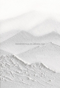 Grand décor fait à <span class=keywords><strong>la</strong></span> main pour <span class=keywords><strong>la</strong></span> maison Wabi-Sabi <span class=keywords><strong>grande</strong></span> toile encadrée oeuvre blanche abstraite <span class=keywords><strong>vague</strong></span> 3D <span class=keywords><strong>peinture</strong></span> à l'huile Tableau décoratif Art mural - Product Image 2