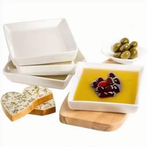 Plato para Salsas en Forma de Corazón con Aceite de Oliva y Vinagre Balsámico, Plato para Mojar, Aceite de Oliva y Vinagre de Viñedo Selecto - Product Image 1