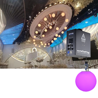 Lumières de scène à LED cinétique à gravité, moteur Pixel Ball, logo personnalisé, moteurs DMX, rideau de mariage mobile, câble, lumières féériques