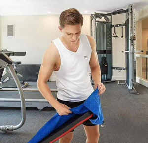 Asciugamano <span class=keywords><strong>da</strong></span> Palestra in Microfibra con Logo Personalizzato e Tasca con Cerniera, Super Assorbente per Allenamento, Fitness e Sport - Product Image 3