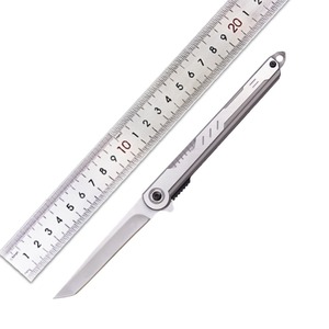 سكين صغير للصلابة العالية سكين قابل للطي من الفولاذ المقاوم للصدأ سكين جيب للتخييم في الهواء الطلق نحيف محمول - Product Image 3