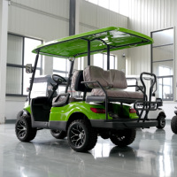 Voiturette de golf électrique 4 places homologuée pour la route, batterie 48V, véhicule utilitaire pour les communautés résidentielles