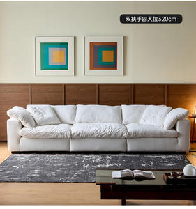 Canapé modulaire moderne rembourré avec coussins moelleux et structure robuste pour salon, appartement, villa, hôtel, bureau - Product Image 4