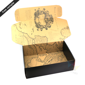 Personalizado grande Mailer de impresión de caja plegable de materias primas para negro mate de cajas de cartón corrugado - Product Image 6