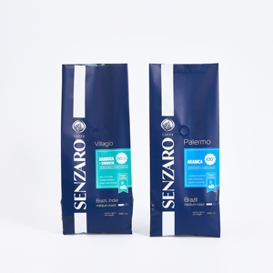 Sacchetto con Soffietto Laterale Personalizzato da 250g per Caffè, <span class=keywords><strong>Imballaggio</strong></span> <span class=keywords><strong>Industriale</strong></span> Riciclabile con Logo Personalizzato per Confezionamento Alimentare - Product Image 3