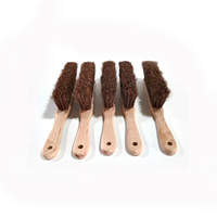 Brosse de nettoyage industrielle en poils de cheval, manche en bois, personnalisable OEM pour draps, vêtements, canapé, brosse de toilette
