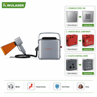 Machine de gravure et de marquage laser à fibre portative légère, graveur laser portable pour métal avec système de contrôle intégré