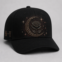 Casquette de baseball personnalisée style Old English, 5 panneaux, visière incurvée, style Dad Hat, streetwear urbain West Coast, vente en gros, faible MOQ