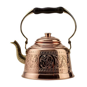 Tetera de calidad garantizada con acabado de cobre de estilo antiguo, tetera tradicional de estilo árabe para preparar té. - Product Image 1