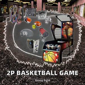 2 Player Indoor Basketball Shooting <b>Machine</b> Coin-Operated <b>Amusing</b> Game English Customized Konghui KH-BH-01 EU Plug for Ages 6+ - Product Image 2
