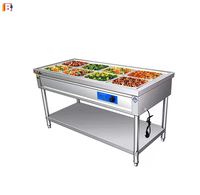 Food Warmer Buffet Bain Marie Töpfe Kommerziell 3 Pfannen Electric Bain Marie Edelstahl