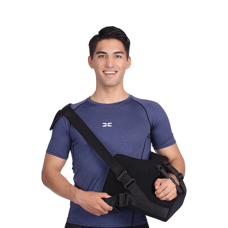 Cabestrillo de brazo médico 2023, inmovilizador de hombro con almohada de abducción, soporte de brazo de hombro postoperatorio para aliviar el dolor de soporte de lesiones