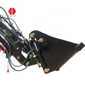 Trang trại máy kéo nông nghiệp backhoe nhỏ gọn 4x4 máy kéo với loader và backhoe - Product Image 4