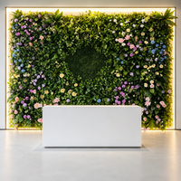 Mur de fleurs artificielles personnalisé Bagang, fleurs artificielles 3D mélangées, toile de fond enroulable faite à la main pour mariage, événement, décoration de fête