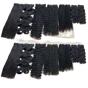 100% Extension de tissage de cheveux vierges droits en vrac humains sans traitement chimique simple Double dessiné crépus pour la tresse des femmes noires - Product Image 6