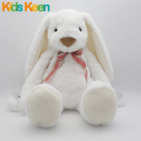 Lapin jouets en peluche personnalisé jouet sac d'école sacs à dos en peluche avec poupée en peluche lapin peluche sac de bonbons
