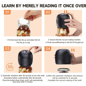 Vendeur en gros d'usine Canning <span class=keywords><strong>FoodSaver</strong></span> Scellant <span class=keywords><strong>sous</strong></span> <span class=keywords><strong>vide</strong></span> Bouche large et régulière Mason Jar Food Saver - Product Image 6