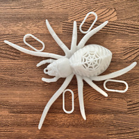 T1484 2024 idée créative Halloween accessoire décoratif araignée tour jouet Simulation plastique araignée LED jouets
