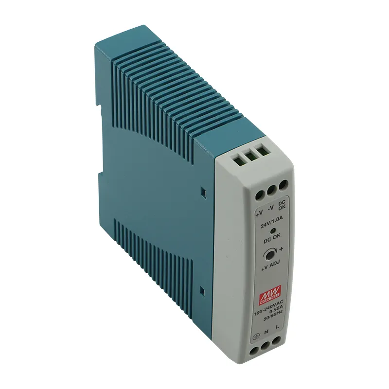 MDR-20-24 média bem 24v din rail fonte de alimentação dc sistema de controle industrial adequado