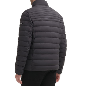 Chaqueta acolchada de invierno para hombre de diseño personalizado de calidad superior sólido negro acolchado cálido-Venta caliente a un precio barato - Product Image 2