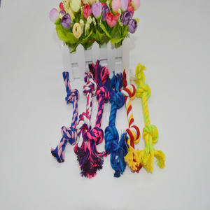Vente directe du fabricant Jouet à mâcher en coton pour chien et chiot Jouet à mordre en corde d'os tressée durable - Product Image 5