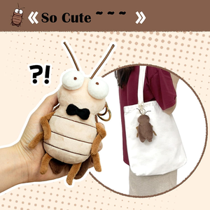 Llavero de Peluche Suave y Adorable de Cucaracha con Lazo, Adorno Colgante, Muñeco de Insecto Realista para Premios y Regalos Escolares - Product Image 2
