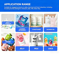 Machine de remplissage et de scellage automatique Zhongjie pour sachets à bec verseur (doypacks) pour l'emballage de liquides, sauces, beurre et pâtes (Ketchup, etc.)