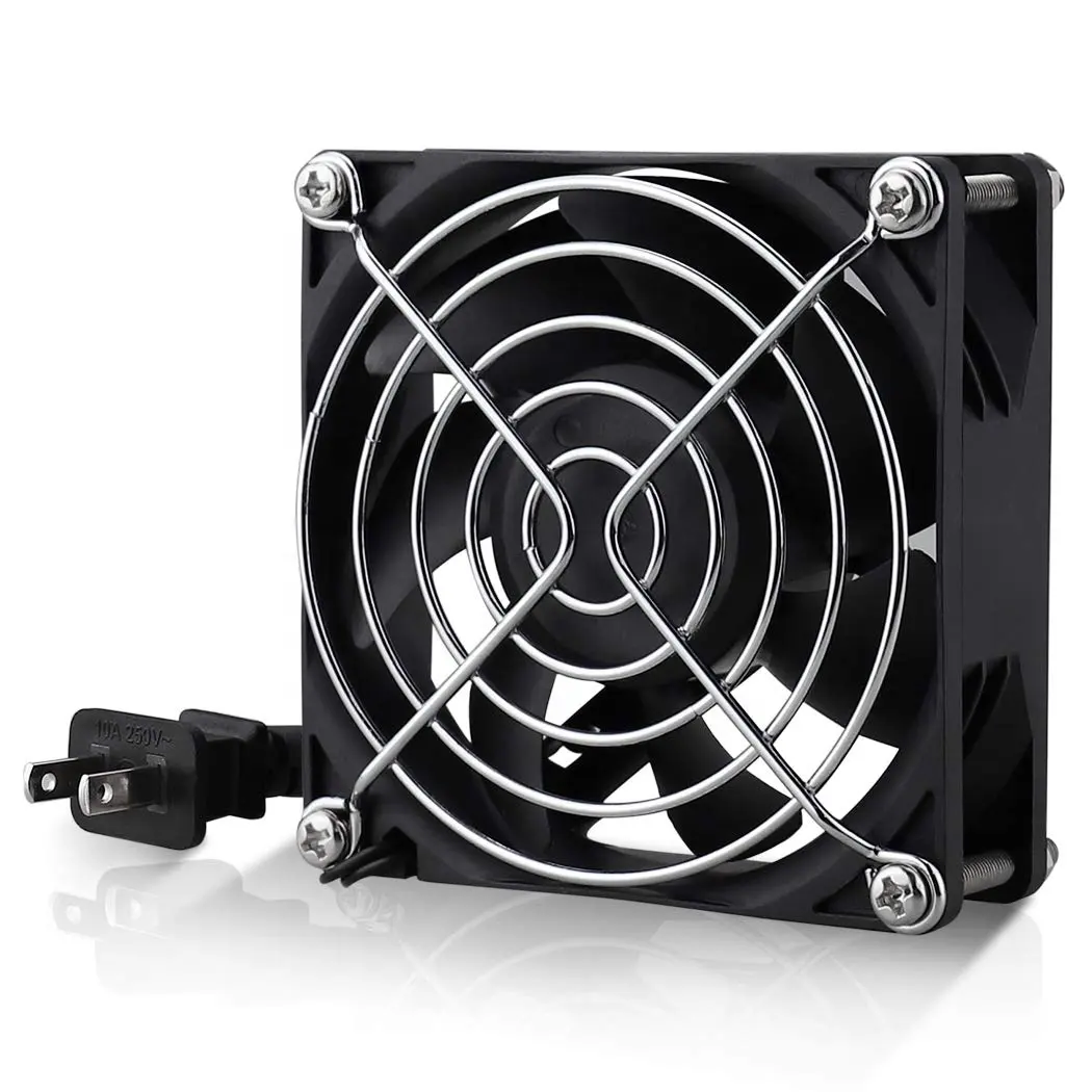 Mining Rigwith 1 Server Rack Fan 00V-240V AC Power controllo a velocità variabile grande flusso d'aria per il raffreddamento di CPU GPU AV armadi