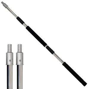 Poste de extensión telescópico de aluminio poste extensible multiusos personalizado postes de extensión de rodillo de pintura para limpieza
