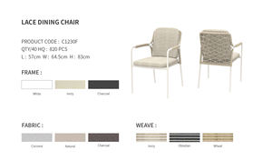 Sillas Apilables de Aluminio para Exteriores, Muebles de Jardín, Patio, Balcón, Sillas de Comedor con Brazos para Cafetería, Restaurante, Hotel - Product Image 4