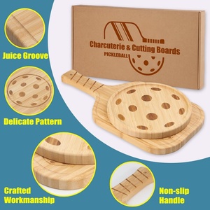 Planche à <span class=keywords><strong>Fromage</strong></span> en Bambou avec Poignée, <span class=keywords><strong>Plateau</strong></span> de Service pour les Clubs de Pickleball, 17x8,5 Pouces, 8.5 Pouces - Product Image 6